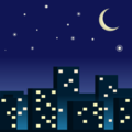 night with stars on platform EmojiDex