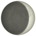 waxing crescent moon on platform EmojiDex