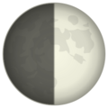 first quarter moon on platform EmojiDex
