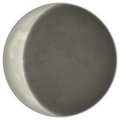 waning crescent moon on platform EmojiDex