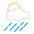 sun behind rain cloud on platform EmojiDex