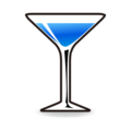 cocktail glass on platform EmojiDex