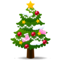 Christmas tree on platform EmojiDex