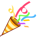 party popper on platform EmojiDex