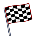 chequered flag on platform EmojiDex