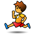 person running on platform EmojiDex
