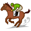 horse racing on platform EmojiDex