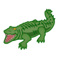 crocodile on platform EmojiDex