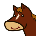 horse face on platform EmojiDex