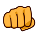 oncoming fist on platform EmojiDex