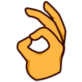 OK hand on platform EmojiDex