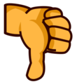 thumbs down on platform EmojiDex