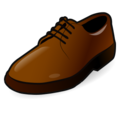 man’s shoe on platform EmojiDex