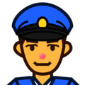 police officer on platform EmojiDex