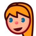 person: blond hair on platform EmojiDex