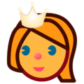 princess on platform EmojiDex