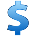 heavy dollar sign on platform EmojiDex