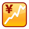 chart increasing with yen on platform EmojiDex