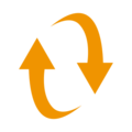 clockwise vertical arrows on platform EmojiDex