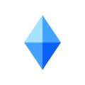 small blue diamond on platform EmojiDex