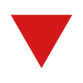 red triangle pointed down on platform EmojiDex