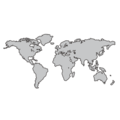 world map on platform EmojiDex