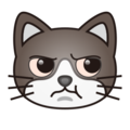 pouting cat on platform EmojiDex