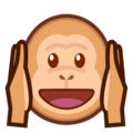 hear-no-evil monkey on platform EmojiDex