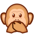 speak-no-evil monkey on platform EmojiDex