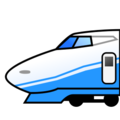high-speed train on platform EmojiDex