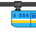 suspension railway on platform EmojiDex