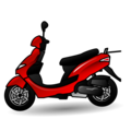 motor scooter on platform EmojiDex