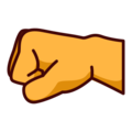 left-facing fist on platform EmojiDex
