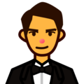 person in tuxedo on platform EmojiDex
