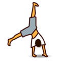 person cartwheeling on platform EmojiDex
