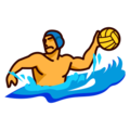 person playing water polo on platform EmojiDex