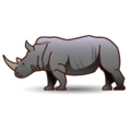 rhinoceros on platform EmojiDex