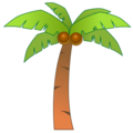 palm tree on platform EmojiDex