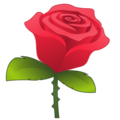 rose on platform EmojiDex