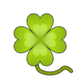 four leaf clover on platform EmojiDex
