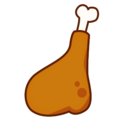 poultry leg on platform EmojiDex