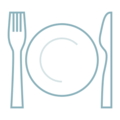 knife fork plate on platform EmojiDex