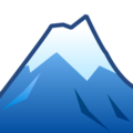 snow capped mountain on platform EmojiDex