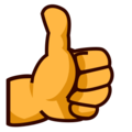 thumbs up on platform EmojiDex