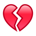 broken heart on platform EmojiDex