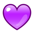 purple heart on platform EmojiDex