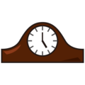 mantelpiece clock on platform EmojiDex