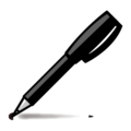 lower left ballpoint pen on platform EmojiDex