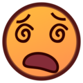 dizzy face on platform EmojiDex