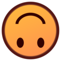 upside down face on platform EmojiDex